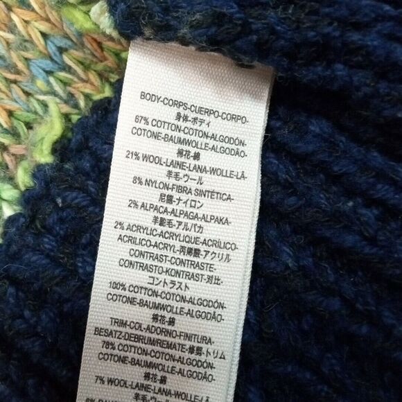 Free People Green and Orange Camouflage Cardigan - Picture 7 of 10